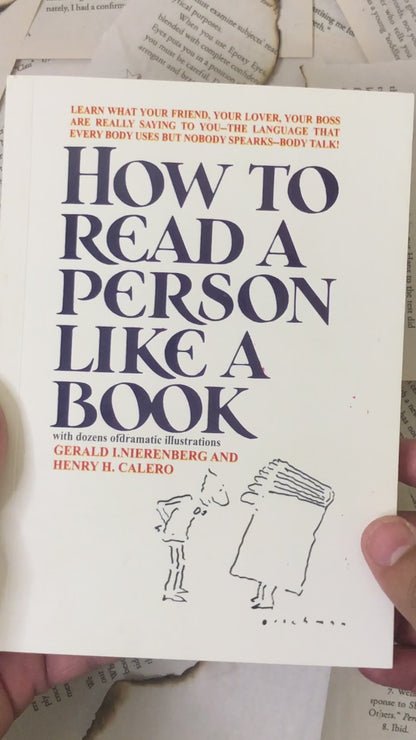 How to Read a Person Like a Book By Gerard Nierenberg And Henry H. Calero